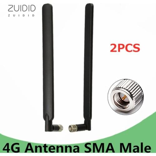 2PCS Omnidirectional Router Glue Stick Antenna 4G/3G/GSM/LTE Inner Screw Inner Needle WIFI Signal Booster