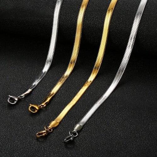 2019 wholesale stainless steel necklaces women fashion jewelry chain gold accesories friend statement rosary pride
