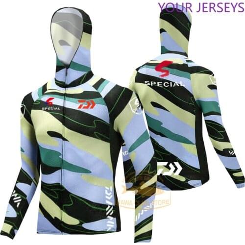 2022 DAIWA Fishing Clothing Long Sleeve Outdoor Breathable Fishing Shirts Anti UV Quick Dry Cycling Hiking Fishing Clothes Pesca