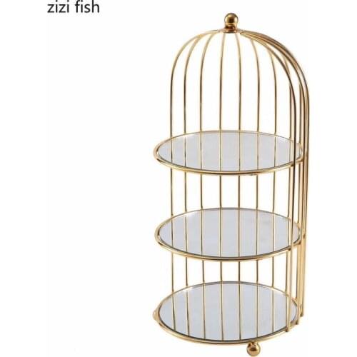 3 Layer European Half Pack Fruit Plate Creative Two Layer Cake Stand Dessert Fruit Plate Afternoon Tea Dessert Plate