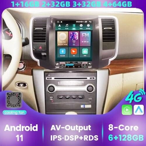 4G LTE Android 10 For Nissan Teana J32 2008 - 2014 Tesla Type Multimedia Stereo Car DVD Player Navigation GPS Radio Carplay BT
