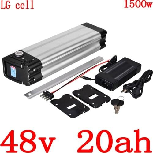 48V 1000W 1500W battery pack 48v 20ah Electric Bicycle Battery48V 10AH 13AH 14AH 17AH 20AH lithium battery use LG cell duty free