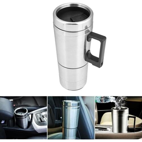 Vehicle Heating Cup Stainless Steel Car Electric Kettle Coffee Tea Thermos Water Heating Cup 12V Car Water Heater термос
