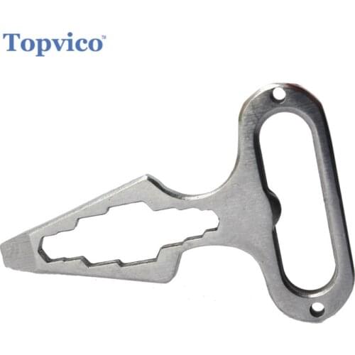 Keychain Self Defense Supplies Protection Tool Stainless Steel Bottle Opener Wrenchs Personal Defense Safety Security