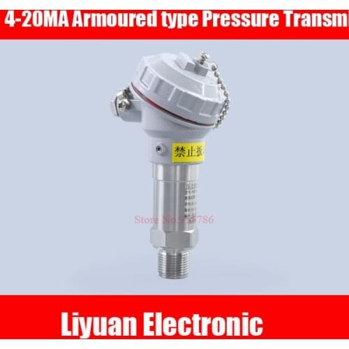 Armoured type Pressure Transmitter Cast Aluminum Junction Box 4-20mA Outdoor Outdoor Pressure Sensor 12-24V