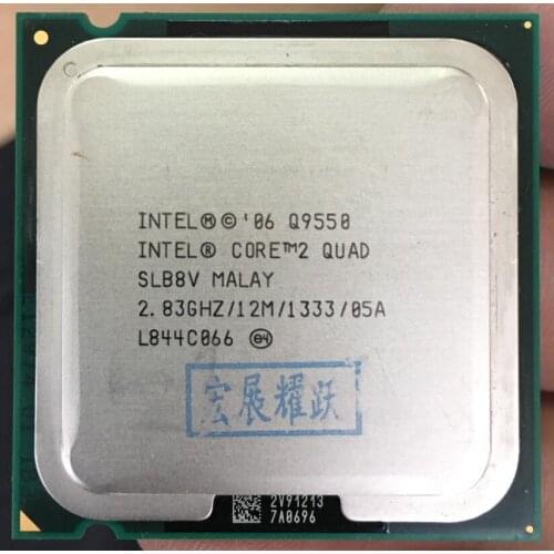 Intel Core2 Quad Processor Q9550 CPU 12M Cache, 2.83 GHz LGA775 Desktop CPU