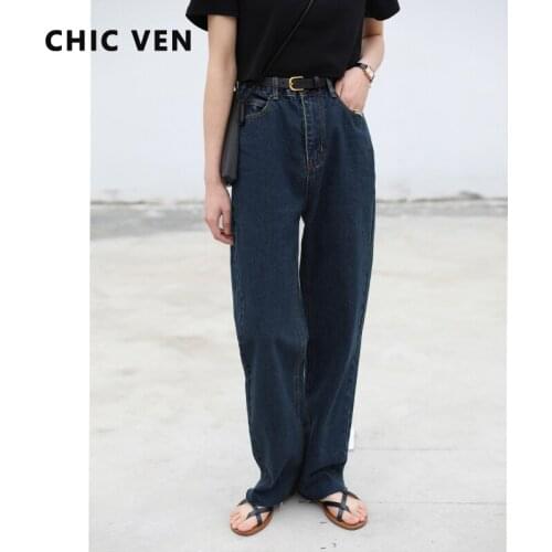 Женские прямые джинсы CHIC VEN China At AliExpress