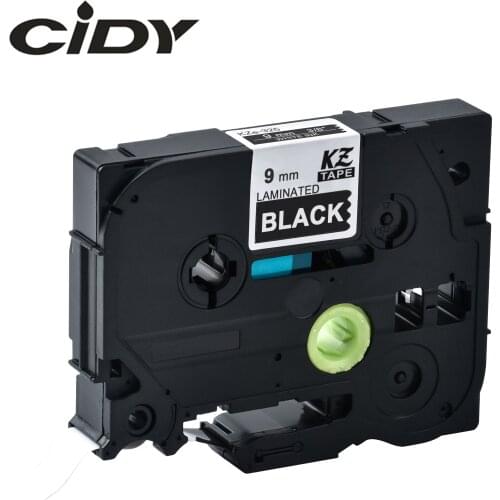 CIDY 20 Rolls Tze325 Tze-325 TZE 325 tz325 tz 325 9mm Tze Laminated Compatible White on Black Brother Ribbon Cartridge