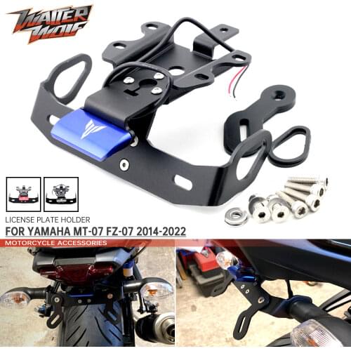 License Plate Holder For YAMAHA MT07 FZ07 2019 Tracer 2014-2020 MT 07 FZ-07 LED 2018 Motorcycle Tail Tidy Fender Eliminator
