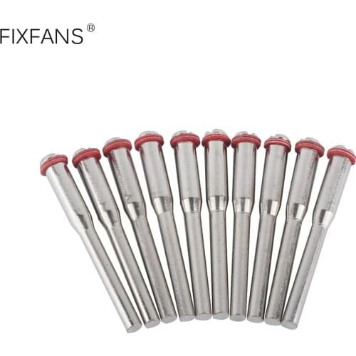 FIXFANS 10Pcs 3.17mm 1/8 Inch Shank Cut Off Wheel Holder Screw Mandrel for Dremel Rotary Tool Accessories