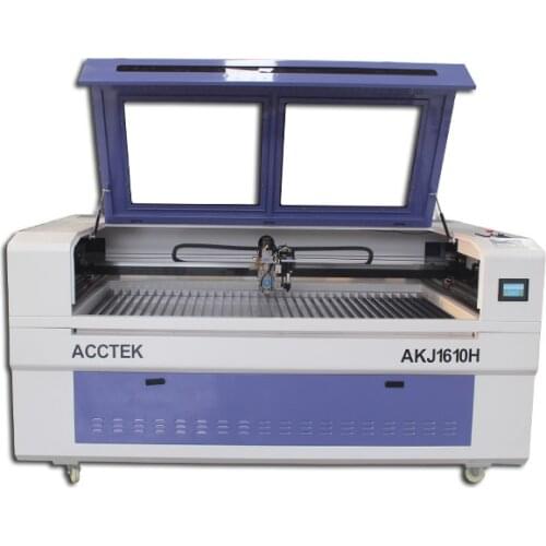 Hot sale CO2 180w 300w laser cutter metal machine/ high speed cutting 3mm steel machine with double heads