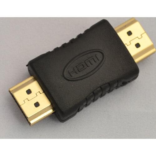 HDMI standard male to HDMI standard male Connector Adapter Plug Converter Black