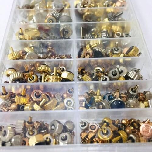 Multicolor Watch Crowns Parts 3.0 ~ 7.0 mm Watch Assorted Head Quartz Watches Multi Style Crown Replacement Repair Accessories