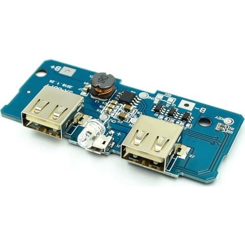 5V 2A Power Bank Charger Module Charging Circuit Board Step Up Boost Power Supply Module 2A Dual USB Output 1A Input