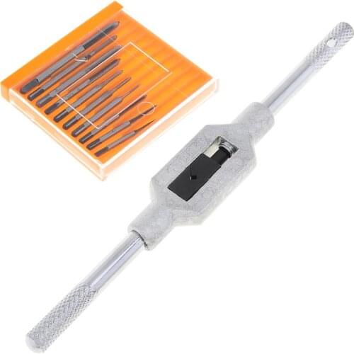 11pcs/lot Mini Screw Tap Set M1 M1.2 M1.4 M1.6 M1.7 M1.8 M2 M2.5 M3 M3.5 Hand Tap Thread Wire Tapping Threading Taps Attack