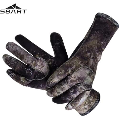 SBART 3MM Neoprene Gloves Anti Scratch and Keep Warm for Scuba Diving Winter Equipment Swim Spearfishing Kayaking Surfing Gloves