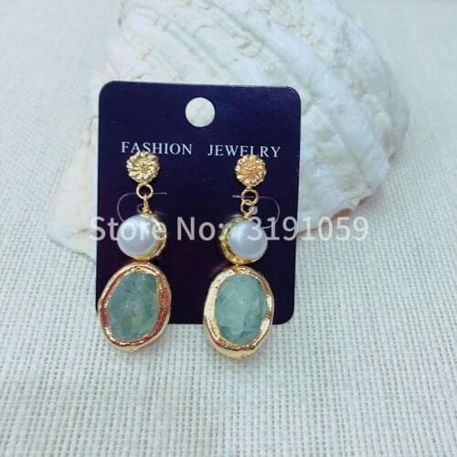 2018 new women fashion temperament long grape stone earrings accessories