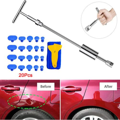 New Car dent repair tools paintless dent repair tools Dent Repair Kit Strong Suction Cups Pull Out Hail Damage Dents T-Bar Tool