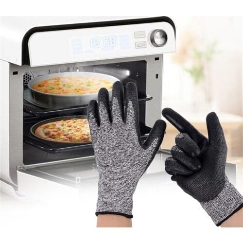 1 Pair Oven Gloves Heat Resistant BBQ Grilling Cooking Gloves High Quality Welding Gloves Fireproof Barbecue Oven Mitts