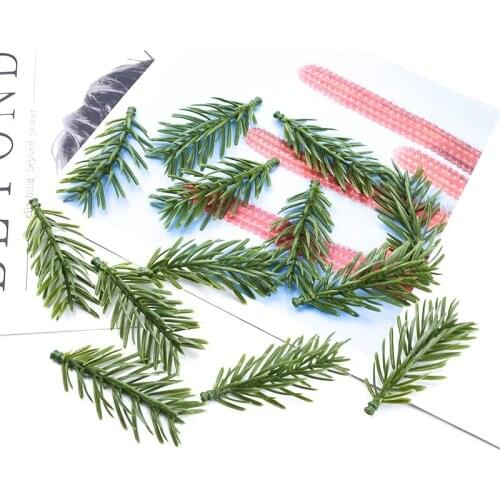 10/30 Pieces Plastic Pine needle wedding decorative flowers home decor accessories diy gifts christmas Crafts artificial plants