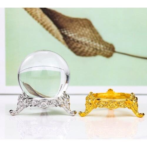1PCS Crystal Ball Stand Metal Display Holder Rack Support Base for Sphere Globe Home Decor Ornament Paperweight Photography Prop