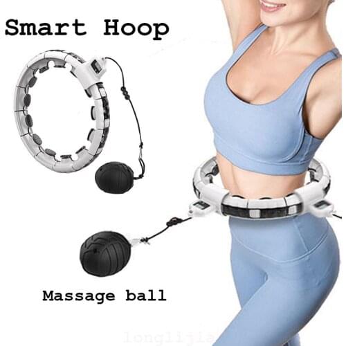 Detachable Sport Smart Hoop With Massage Ball Adjustable Abdominal Thin Waist Weight Loss Training Home Gym Fitness Equipment
