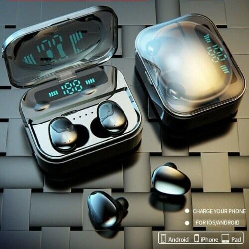 X7 TWS Bluetooth 5.0 LED Earphones IPX7 Waterproof Mini Wireless Earbuds Stereo Fingerprint Touch Earphones