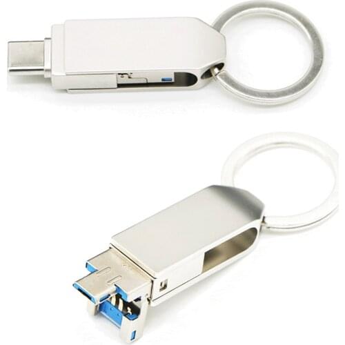 3 in 1 Type-c For Android Phone OTG USB 3.0 Momey For Huawei Type C USB Stick 16G 32G Metal Pen Drive For Xiaomi Dropshipping