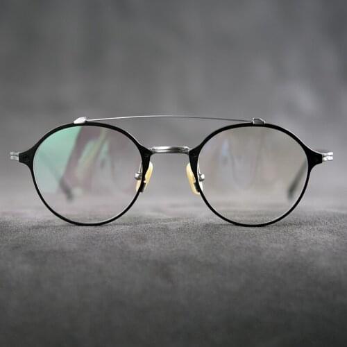Vintage Round Pure Titanium Glasses Frame Men Women 2020 New Luxury Brand Myopia Prescription Optical Eyeglasses Frame Eyewear