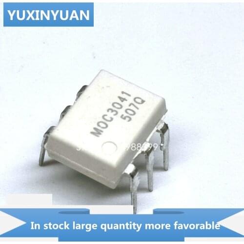 YUXINYUAN 10PCS/LOT MOC3041 MOC 3041 C3041 OC3041 DIP6 in stock in stock