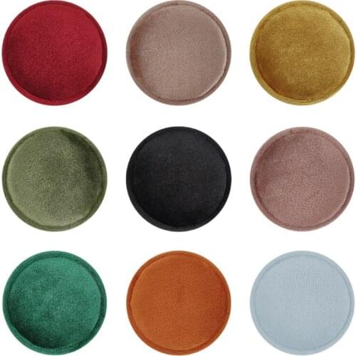 Green/White/Red Round Single Ring Velvet Ring Double Ring Jewelry Box A5KE