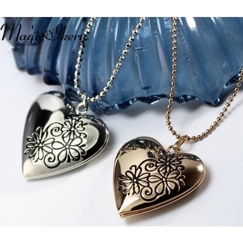 Magic Ikery New Arrivals Gold Color Jewelry Open Heart Pocket Watch Pendants Necklaces For Women Best Gift MKA76