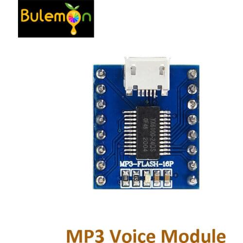 Serial Port MP3 Voice Module Sound Module SPI Drive Module USB Directly to Sound 64M bit Flash