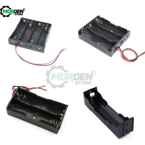 1/2/3/4Slots 18650 Battery Battery Holder Plastic Battery Case Storage Box For 4*3.7V 18650 Lithium Battery