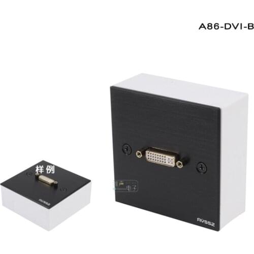 1Pcs 86 Panel Notebook Video 1 bit DVI Desktop Box Female to Female Dual Connection Signal Line Projector