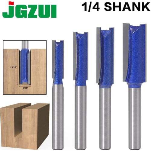 1PCS 1/4″ Shank Straight Woodworking Router Bit Set Carpenter Milling Cutter 1/4″,5/16″,3/8″,1/2″Cutting Diameter