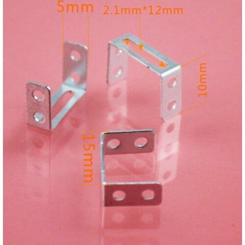 10pcs 15x10x5mm slot hole U iron DIY sand table building model material diy toy parts baby toys for children