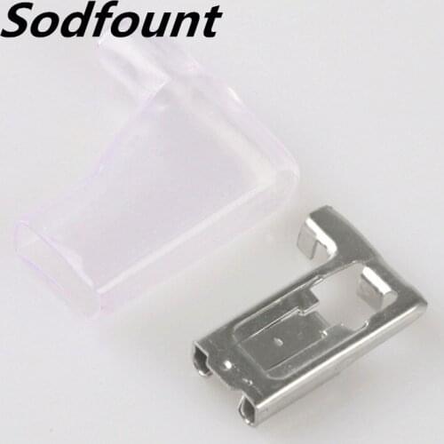 100pcs 7.8 L-type lock spring 7.8 flag sheath elbow plug-in butt cold-press terminal crimping 0.2-1mm2