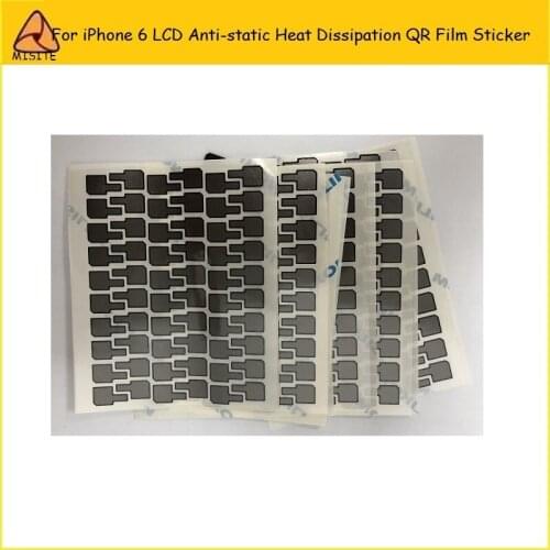 100pcs /lot Anti-static Heat Dissipation Film Sticker for i Phone 6 LCD Screen Assembly QR Code Sticker Part