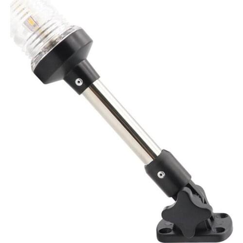 White LED Boat Stern Light Folding Fishing Pontoon Anchor Light Boat Navigation Waterproof Signal Light