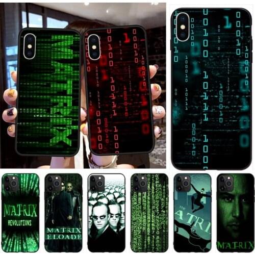 The Matrix pattern Customer High Quality Phone Case for iPhone 11 pro XS MAX 8 7 6 6S Plus X 5S SE 2020 XR case