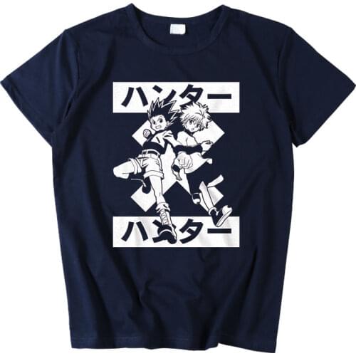 Anime Hunter X Hunter T Shirt Cosplay T-Shirt Men Women Student Cotton Tops New Short Sleeve Tees