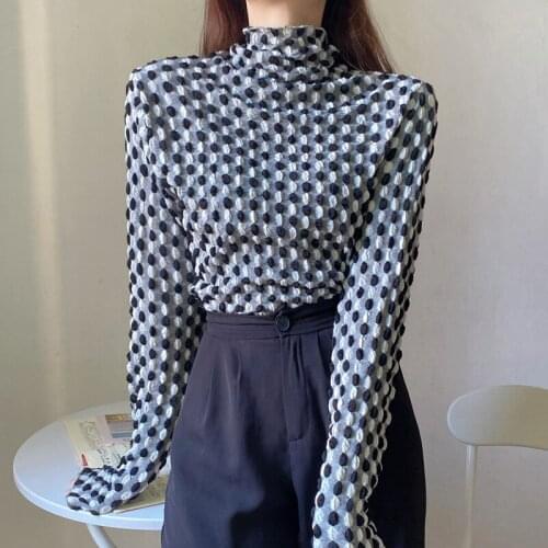 GRUIICEEN Polka Dot Blouses