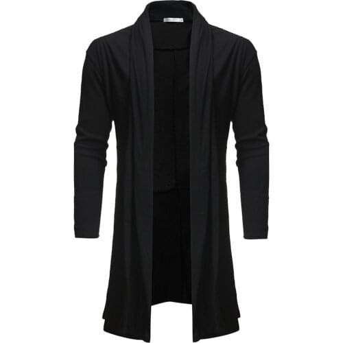 Men Cotton Cardigan Autumn Spring Warm Solid Spacious regular Fashion Perfect Quality Long Sweaters Knitted Casual Jackets