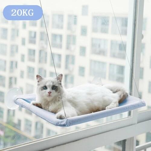 Cat Hanging Beds Bearing 20kg Pet Sucker Hammock Cats Sunny Window Seat Mount Pet Cat Hammock Comfortable Kitty Bed Seat Shelf