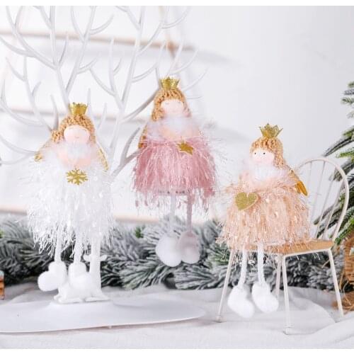 Beautiful Cartoon Kawaii Crown Angel Dolls Soft Cute Cloth Stuffed Plush Toys For Children Baby Girls Birthday Christmas Gifts