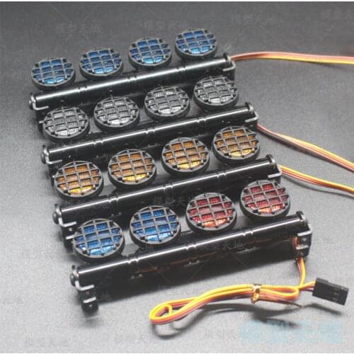 Multi-function Ultra Bright LED Mesh lights 1/10 1/8 HSP D90 TAMIYA CC01 4WD Climbing Axial SCX10 Remote Control switch