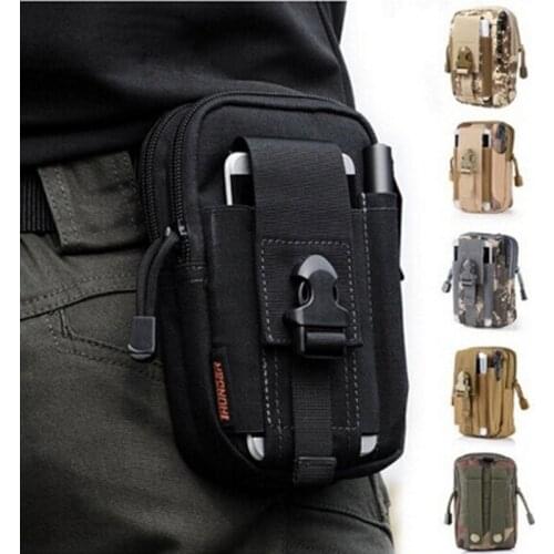 Men Waist Bag Canvas Fanny Pack Belt Phone Drop Leg Bags Military Zipper Waterproof Phone Waist Packs 6.8 Inch Cellphone Bum Bag