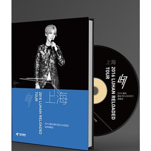 LUHAN music DVD Reloaded 2016 Tour Live in Shanghai ,DVD disc + postcards
