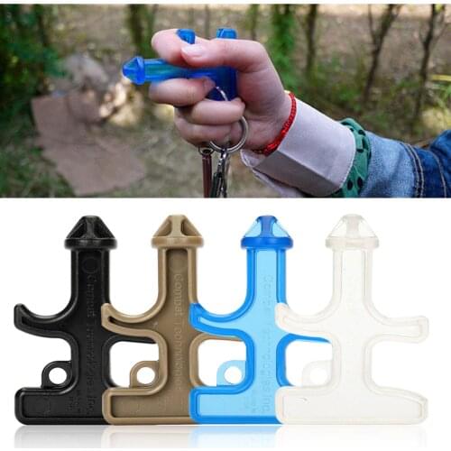 Self Defense Stinger Weapons Defensa Personal Keychain Black Mini Nylon Plastic Steel Drill Survival Tool Kit for Women Men